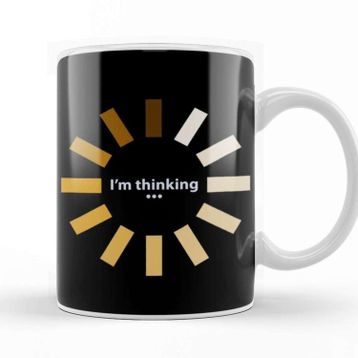 Baskı Dükkanı Funny I'm Thinking 01 Kupa