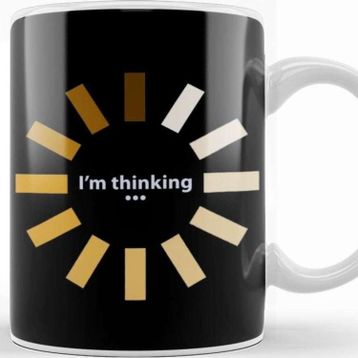 Baskı Dükkanı Funny I'm Thinking 01 Kupa