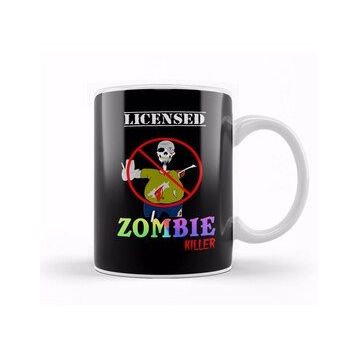 Baskı Dükkanı Funny Licensed Zombie Killer Halloween Kupa
