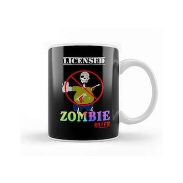 Baskı Dükkanı Funny Licensed Zombie Killer Halloween Kupa