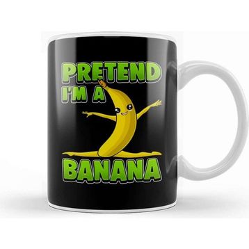 Baskı Dükkanı Funny Pretend I M A Banana Gymnast Kupa Bardak