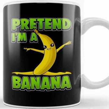 Baskı Dükkanı Funny Pretend I M A Banana Gymnast Kupa Bardak