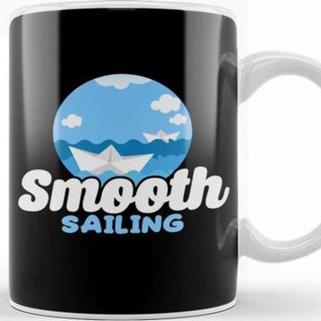 Baskı Dükkanı Funny Smooth Sailing Nautical Boating Sailor Kupa
