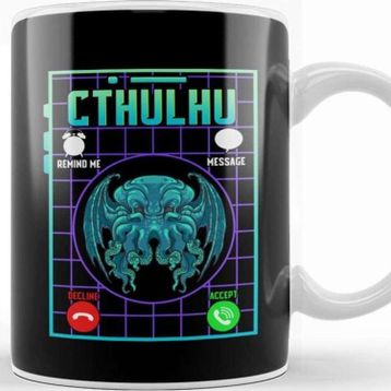 Baskı Dükkanı Funny The Call Of Cthulhu Dark Occult Goth Pun Kupa