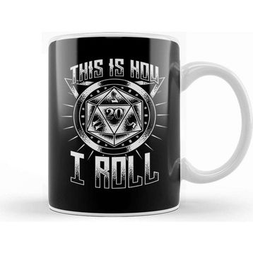 Baskı Dükkanı Funny This Is How I Roll Rpg Tabletop Gaming Dice Kupa