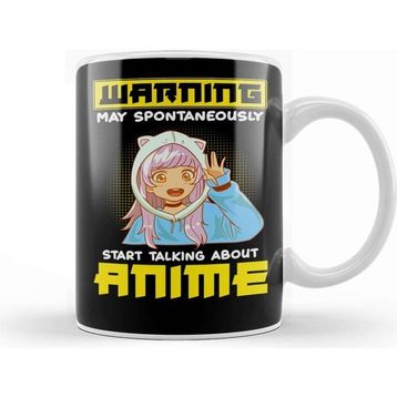 Baskı Dükkanı Funny Warning May Start Talking About Anime Kupa