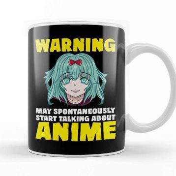 Baskı Dükkanı Funny Warning May Start Talking About Anime Kupa