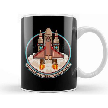 Baskı Dükkanı Future Aerospace Engineer Spaceship Launch Kupa