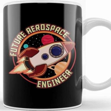 Baskı Dükkanı Future Aerospace Engineer Spaceship Launch Kupa