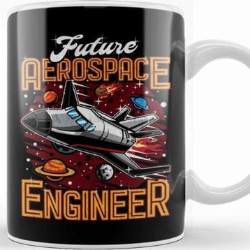 Baskı Dükkanı Future Aerospace Engineer Spaceship Obsessed Kid Kupa