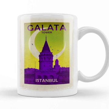 Baskı Dükkanı Galata Kulesi Kupa