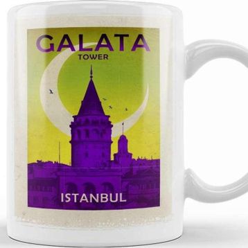 Baskı Dükkanı Galata Kulesi Kupa