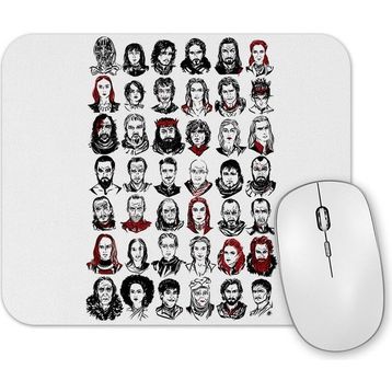 Baskı Dükkanı Game of Thrones Faces Mouse Pad