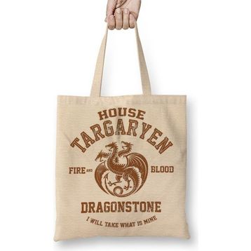 Baskı Dükkanı Game of Thrones House Martell Bez Çanta