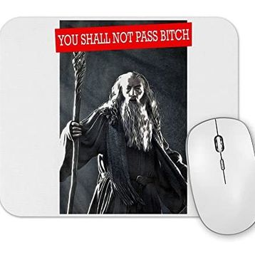 Baskı Dükkanı Gandalf You Shall Not Pass Mouse Pad