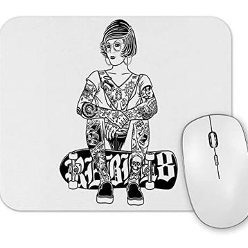 Baskı Dükkanı Garota Skate 2 Mouse Pad
