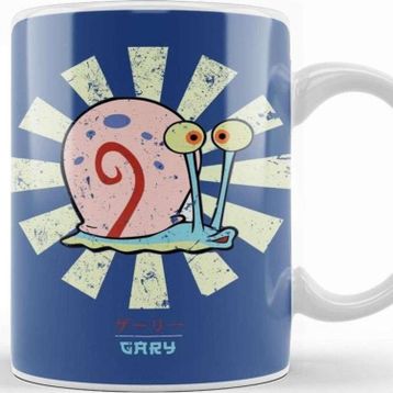 Baskı Dükkanı Gary Retro Japanese Spongebob Kupa