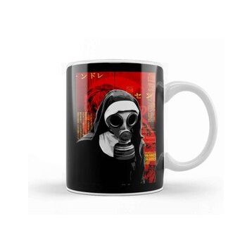 Baskı Dükkanı Gas Mask Nun Kupa