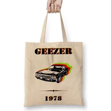 Baskı Dükkanı Geezer Bez Uzun Saplı Krem Rengi Çanta