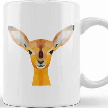Baskı Dükkanı Geometric Animal Deer Kupa