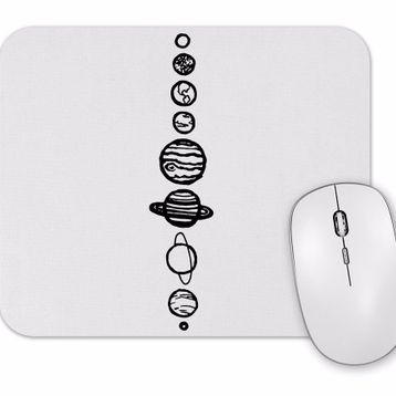 Baskı Dükkanı Gezegenler 01 Mouse Pad