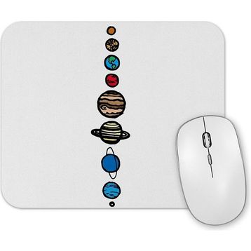 Baskı Dükkanı Gezegenler Mouse Pad