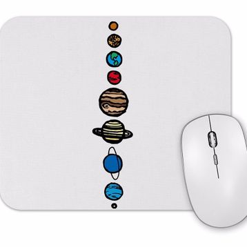 Baskı Dükkanı Gezegenler Mouse Pad