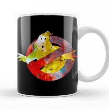 Baskı Dükkanı Ghostbusters Silhouette Logo Kupa