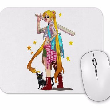 Baskı Dükkanı Girl Over Power Mouse Pad