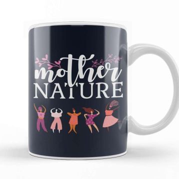 Baskı Dükkanı Girl Power Mother Nature Kupa Bardak