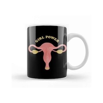 Baskı Dükkanı Girlpower Uterus Embroidery Kupa Bardak