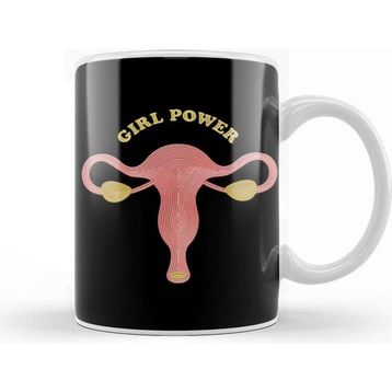 Baskı Dükkanı Girlpower Uterus Embroidery Kupa Bardak