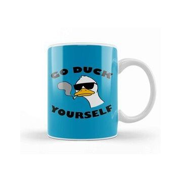 Baskı Dükkanı Go Duck Yourself Kupa Bardak
