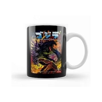 Baskı Dükkanı Godzilla Retro God Is Godzilla Kupa Bardak