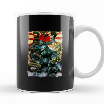 Baskı Dükkanı Godzilla Vs Kong Team Godzilla Kupa Bardak