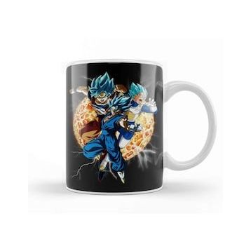 Baskı Dükkanı Goku & Vegeta Form Vegeto Kupa