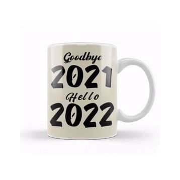 Baskı Dükkanı Goodbye 2021 Hello 2022 Kupa
