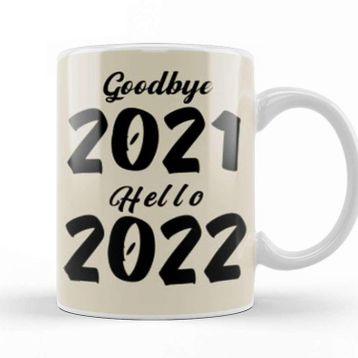 Baskı Dükkanı Goodbye 2021 Hello 2022 Kupa