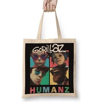 Baskı Dükkanı Gorillaz Girls Just Wanna Have Fun Bayan Günlük Çanta