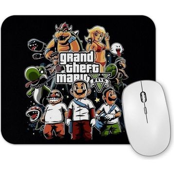 Baskı Dükkanı Grand Theft Mario Mouse Pad