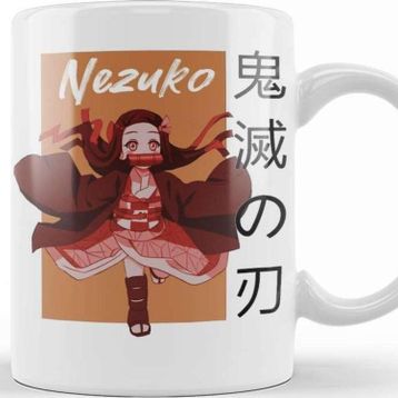 Baskı Dükkanı Graphic Demon Slayer Dark Fantasy Anime Nezuko Meme Art Kupa