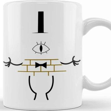 Baskı Dükkanı Gravity Falls Bill Cipher Kupa