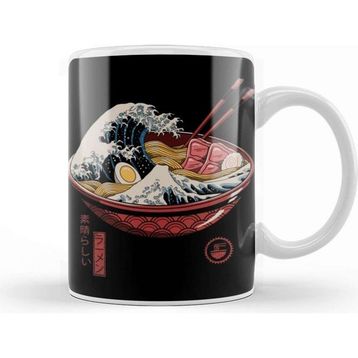 Baskı Dükkanı Great Ramen Wave Kupa