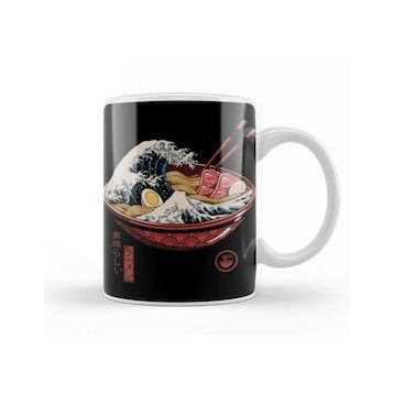 Baskı Dükkanı Great Ramen Wave Kupa