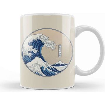 Baskı Dükkanı Great Wave Kupa