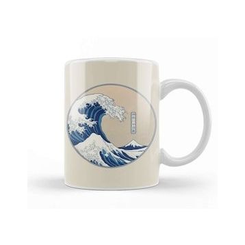 Baskı Dükkanı Great Wave Kupa