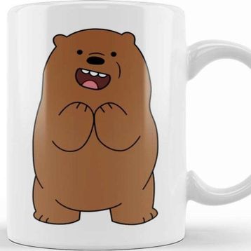 Baskı Dükkanı Grizzly Bear Kupa