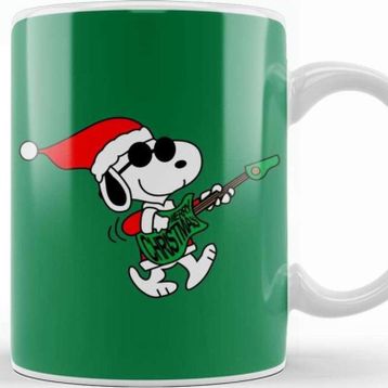 Baskı Dükkanı Guitar Christmas Kupa