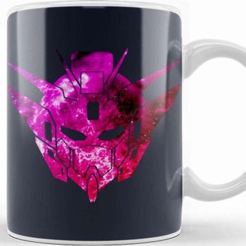 Baskı Dükkanı Gundam Galaxy Silhouette Logo Kupa