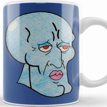 Baskı Dükkanı Handsome Squidward Kupa